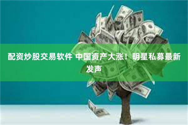 配资炒股交易软件 中国资产大涨！明星私募最新发声