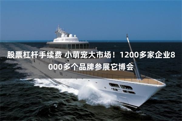 股票杠杆手续费 小萌宠大市场！1200多家企业8000多个品牌参展它博会