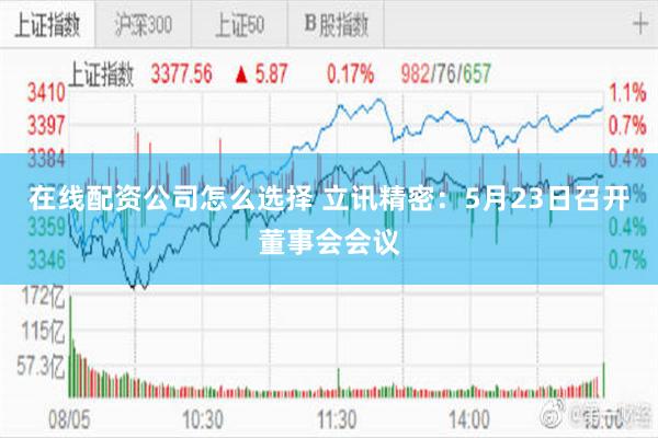在线配资公司怎么选择 立讯精密：5月23日召开董事会会议